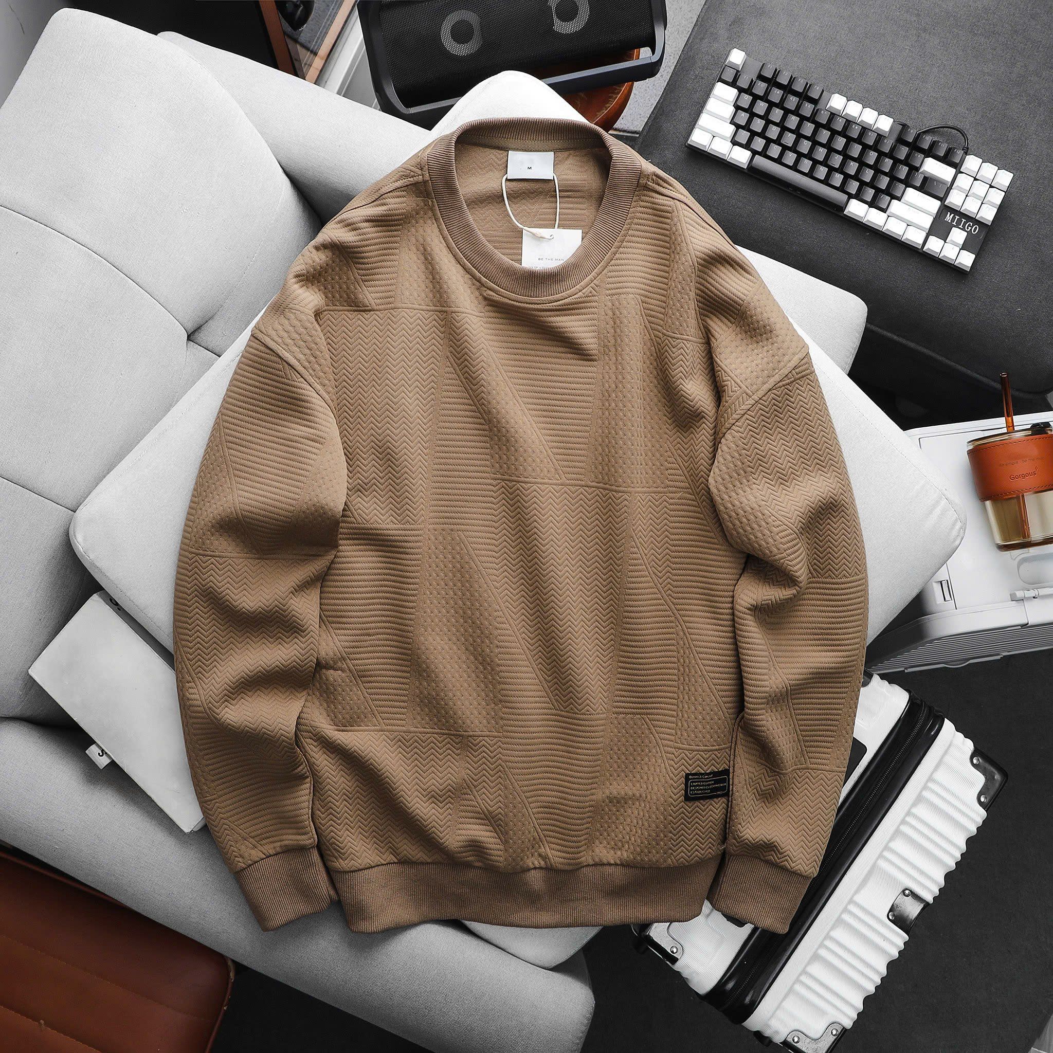 Áo Nỉ Xốp Vân Nổi Regular Sweatshirts 1828