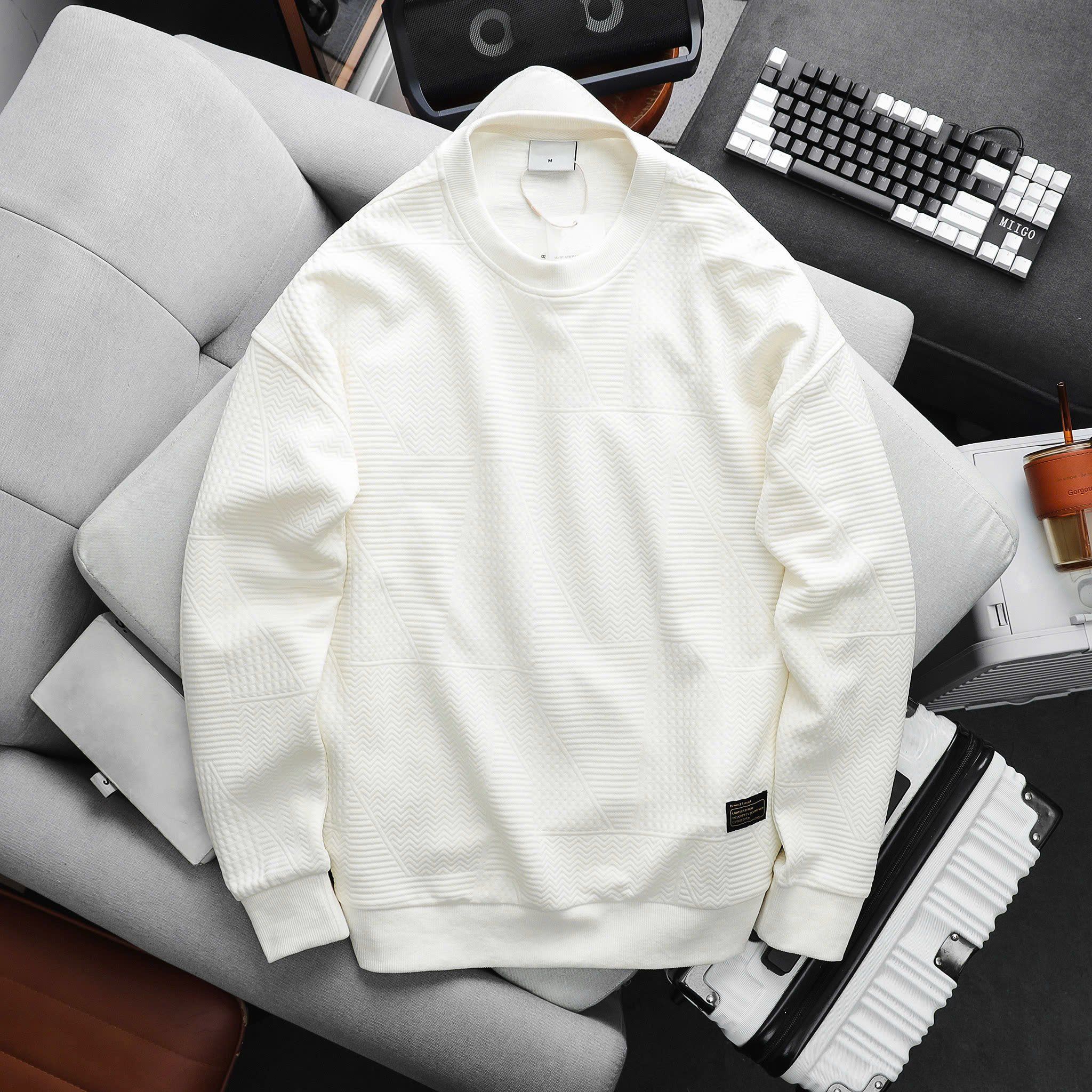 Áo Nỉ Xốp Vân Nổi Regular Sweatshirts 1828