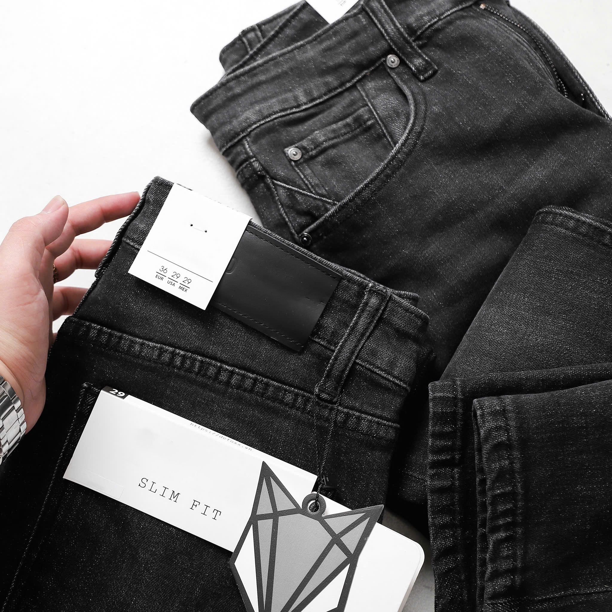 Quần Jeans Slimfit Dark Grey Wash 1827