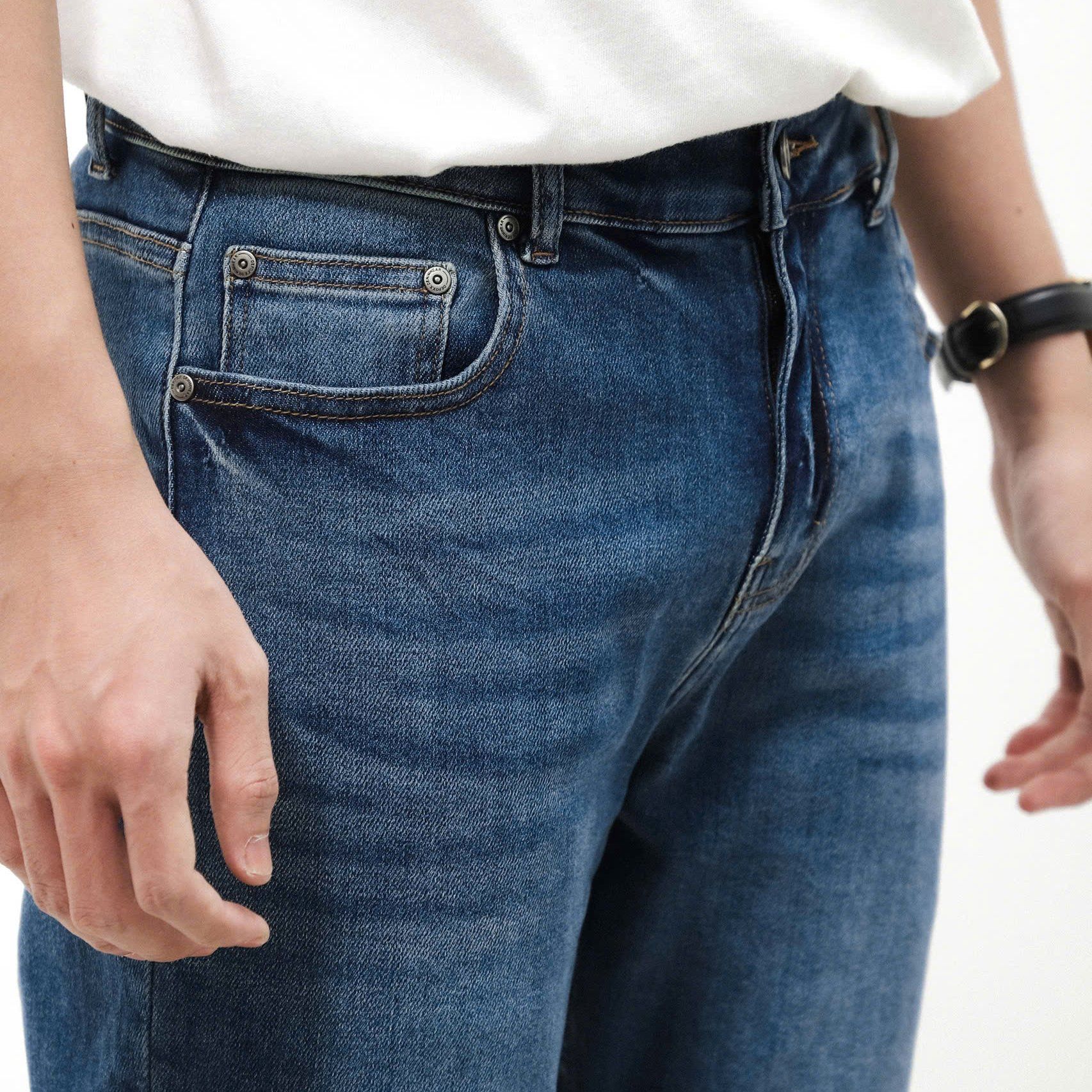 Quần Jeans Dark Blue Wash Slimfit 1826