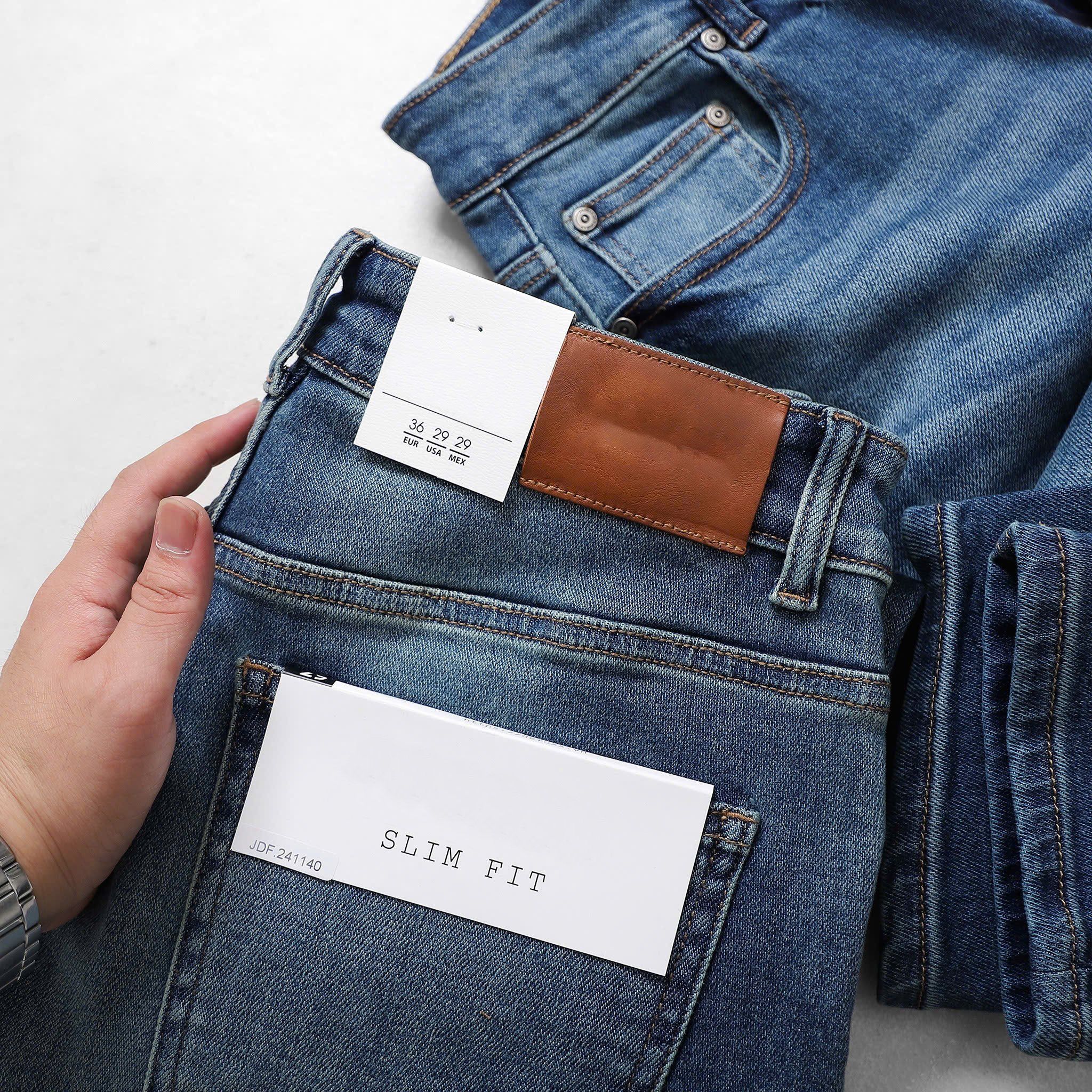 Quần Jeans Dark Blue Wash Slimfit 1826
