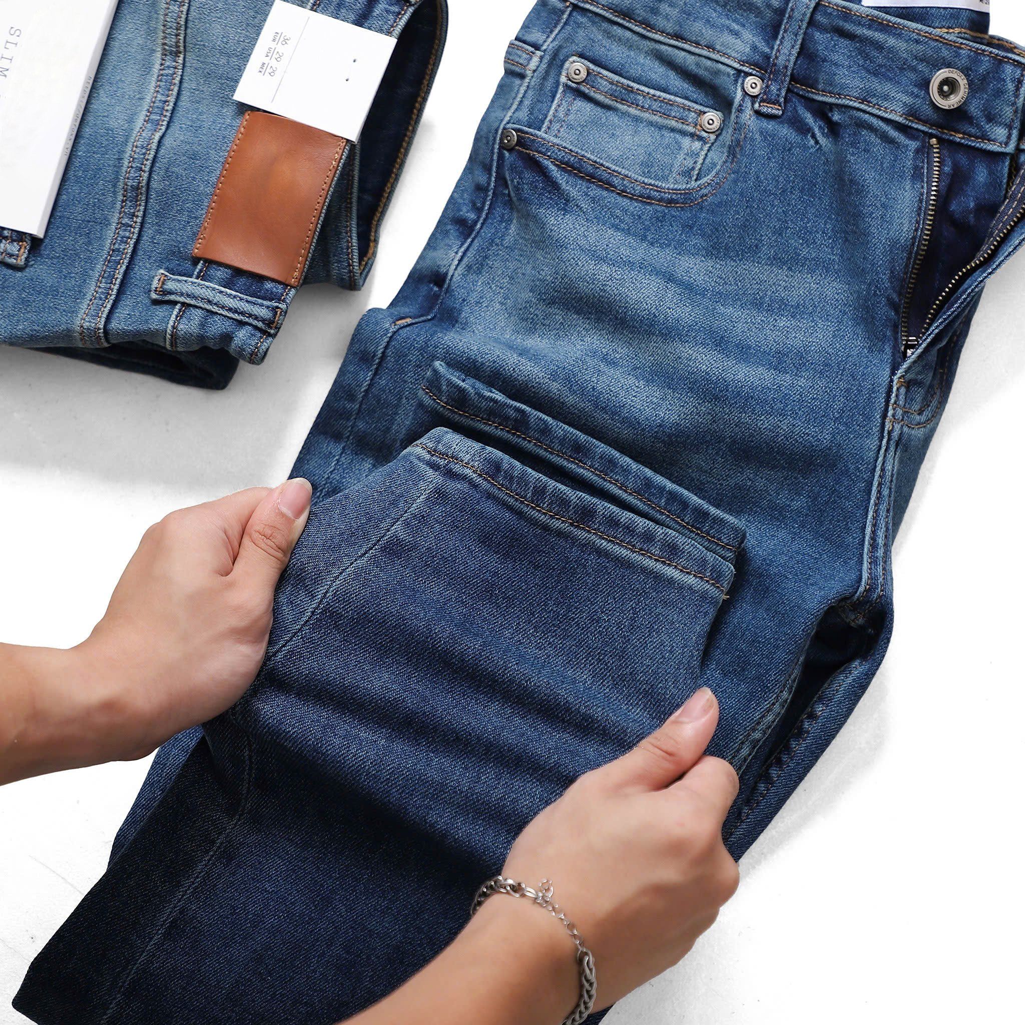 Quần Jeans Dark Blue Wash Slimfit 1826