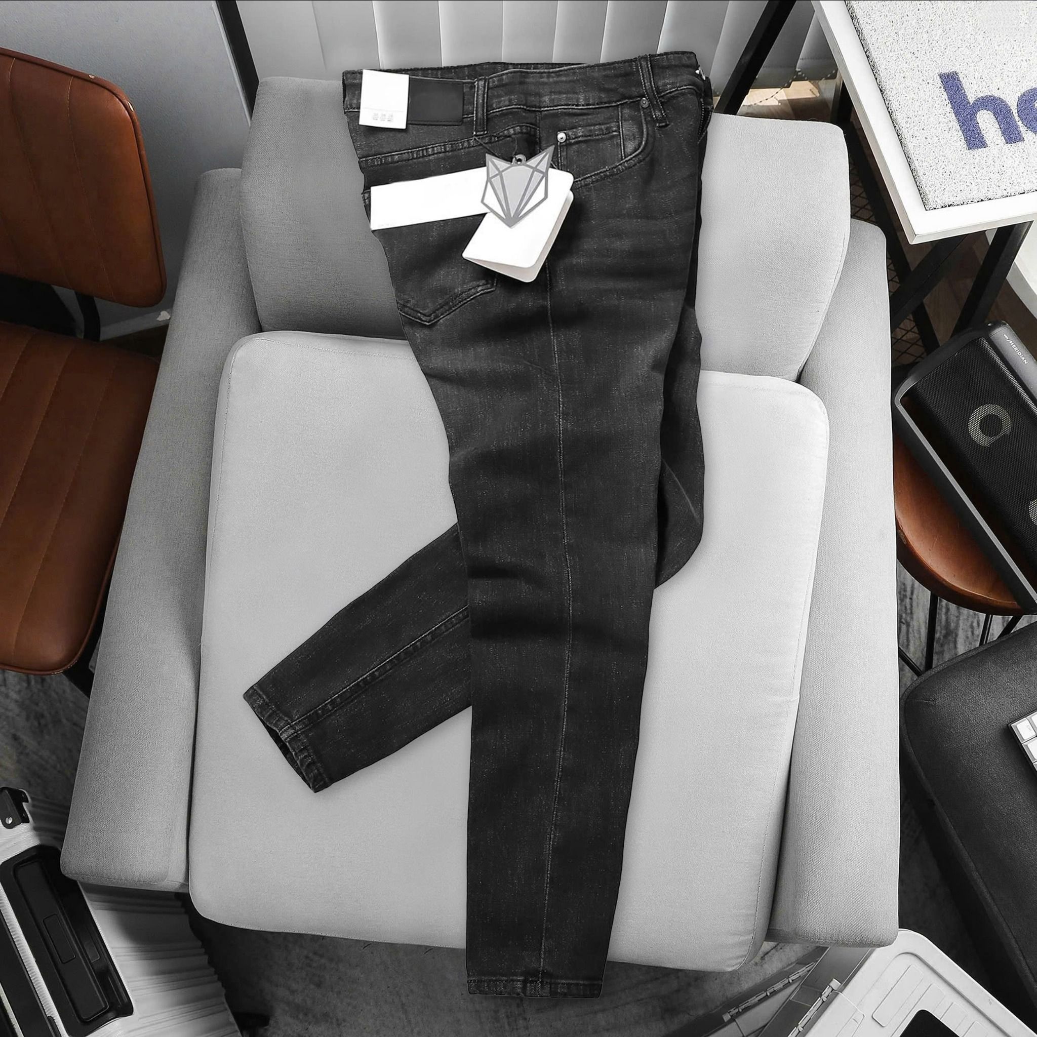 Quần Jeans Slimfit Dark Grey Wash 1827