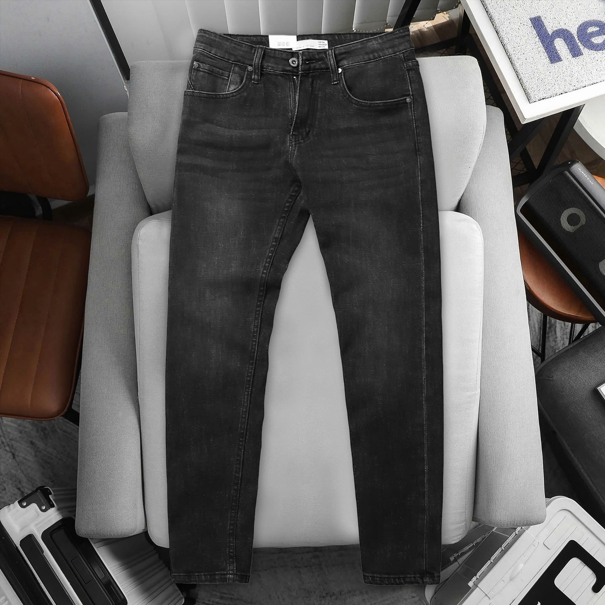 Quần Jeans Slimfit Dark Grey Wash 1827