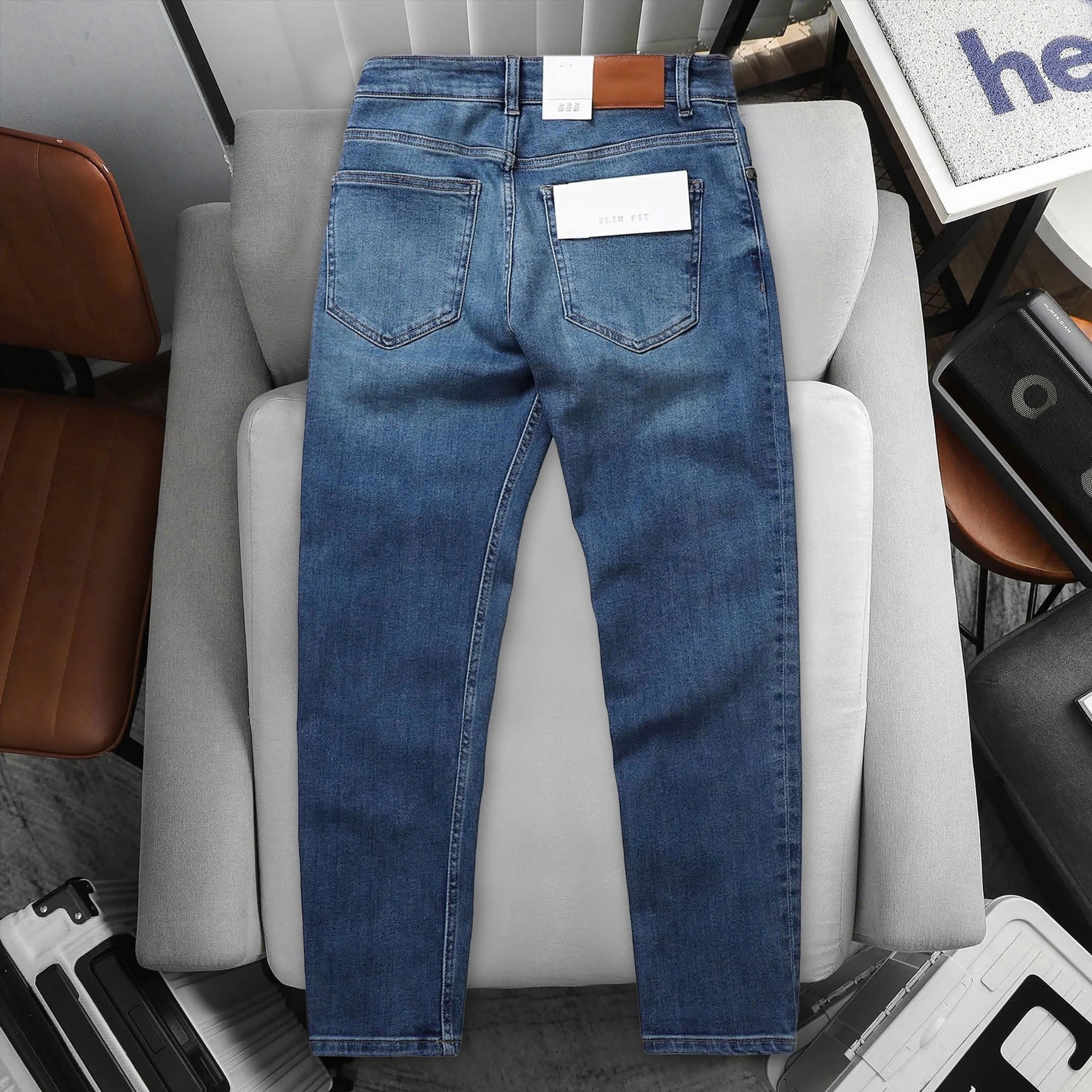 Quần Jeans Dark Blue Wash Slimfit 1826