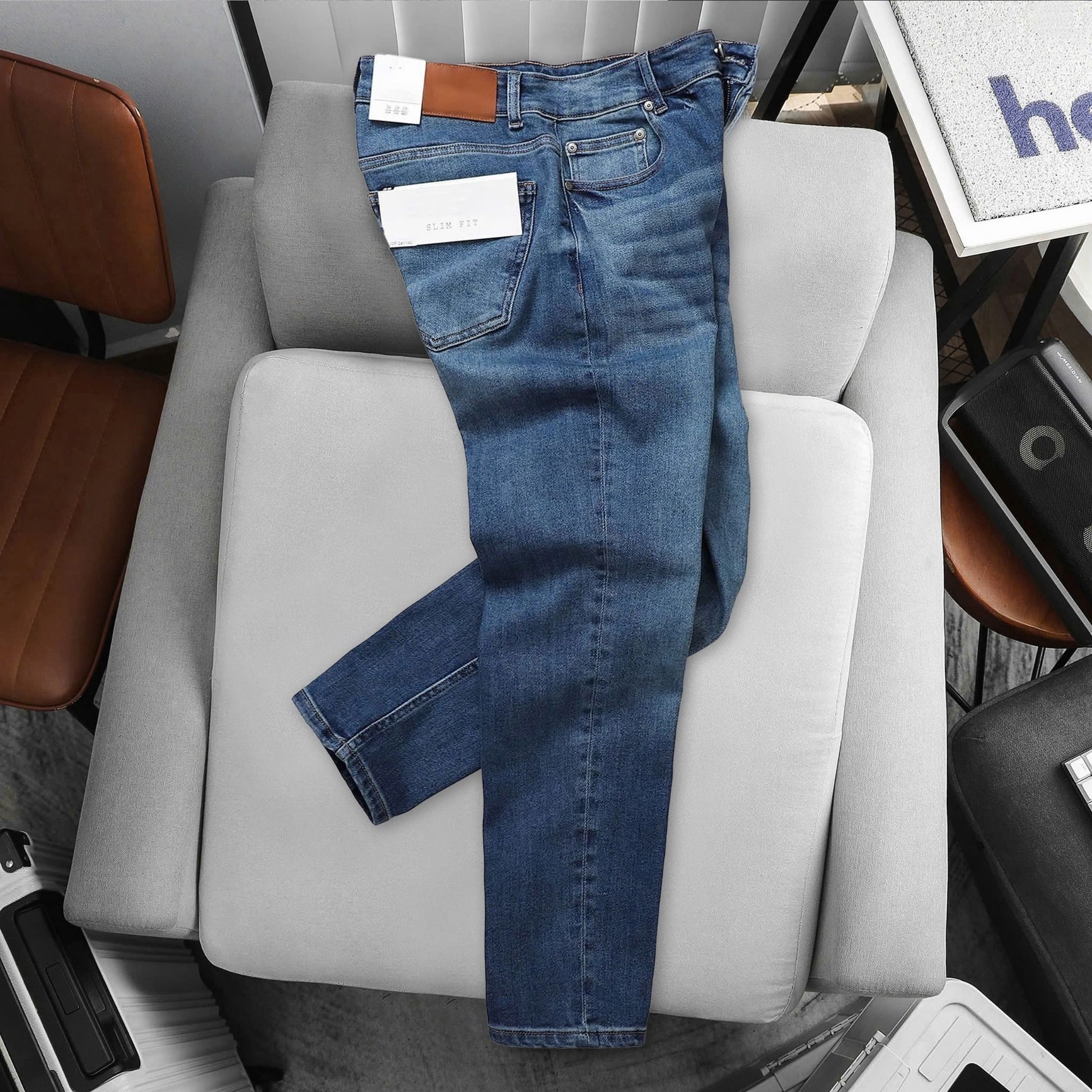 Quần Jeans Dark Blue Wash Slimfit 1826