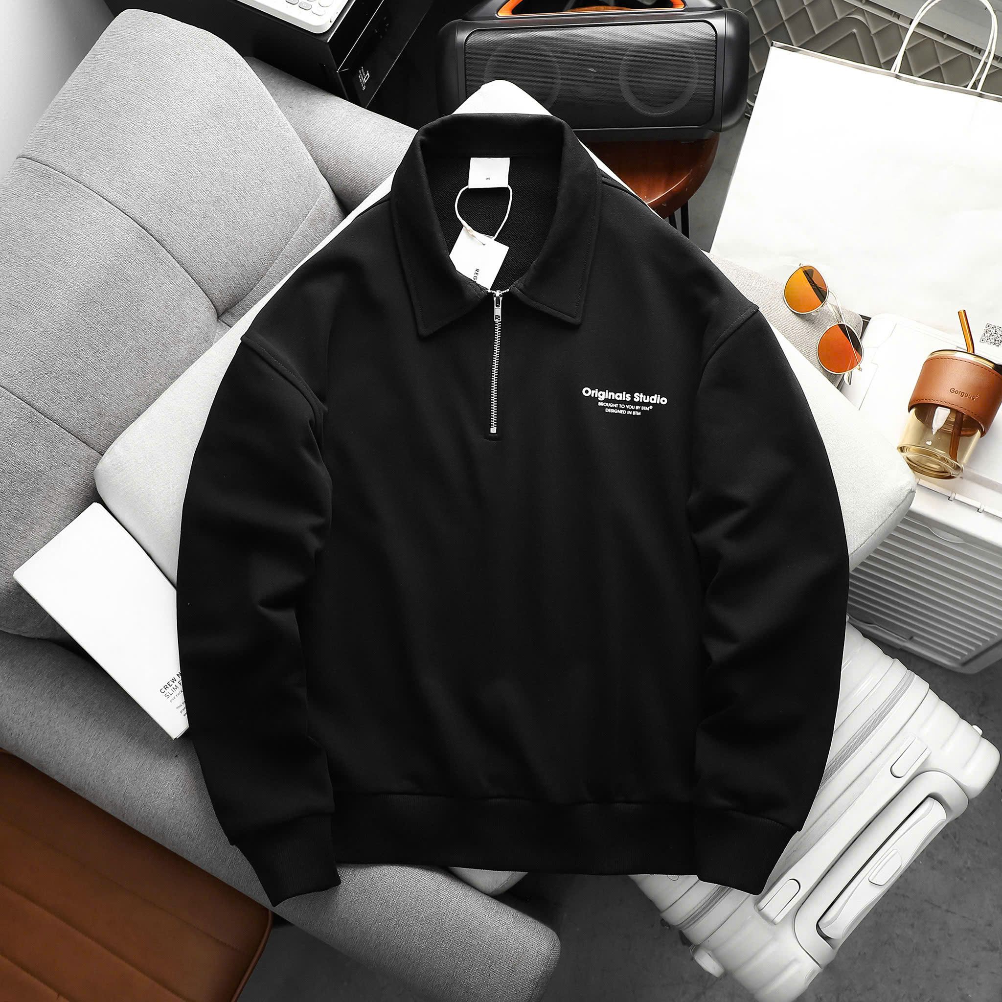 Bộ Nỉ Cổ Polo Khóa Kéo Felt Tracksuit 1843