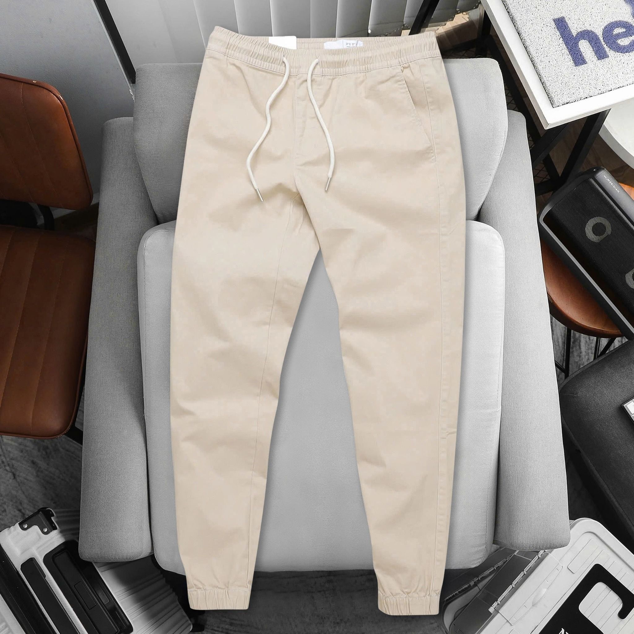 Quần Jogger Kaki Co Giãn 1855
