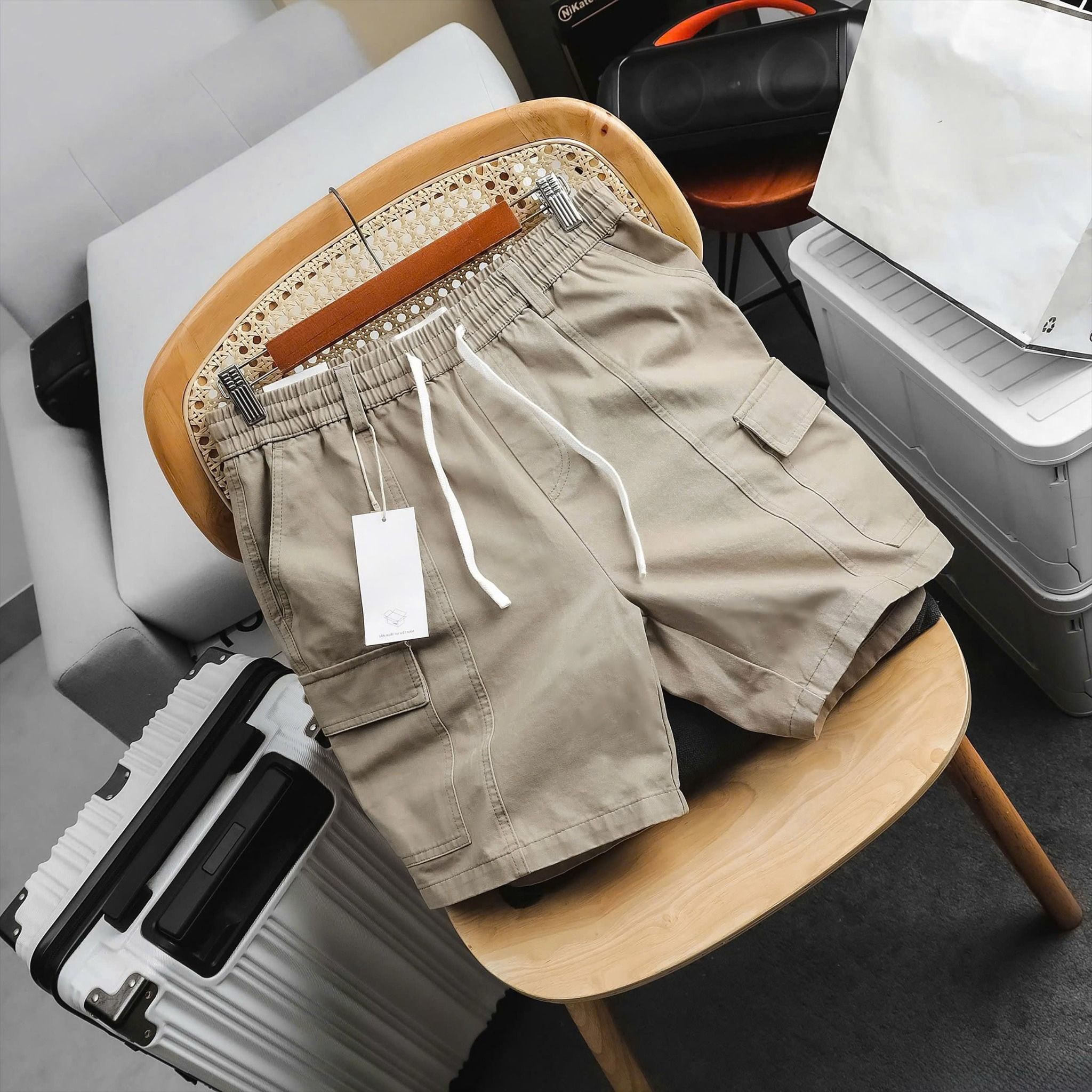 Quần short kaki túi hộp 1869