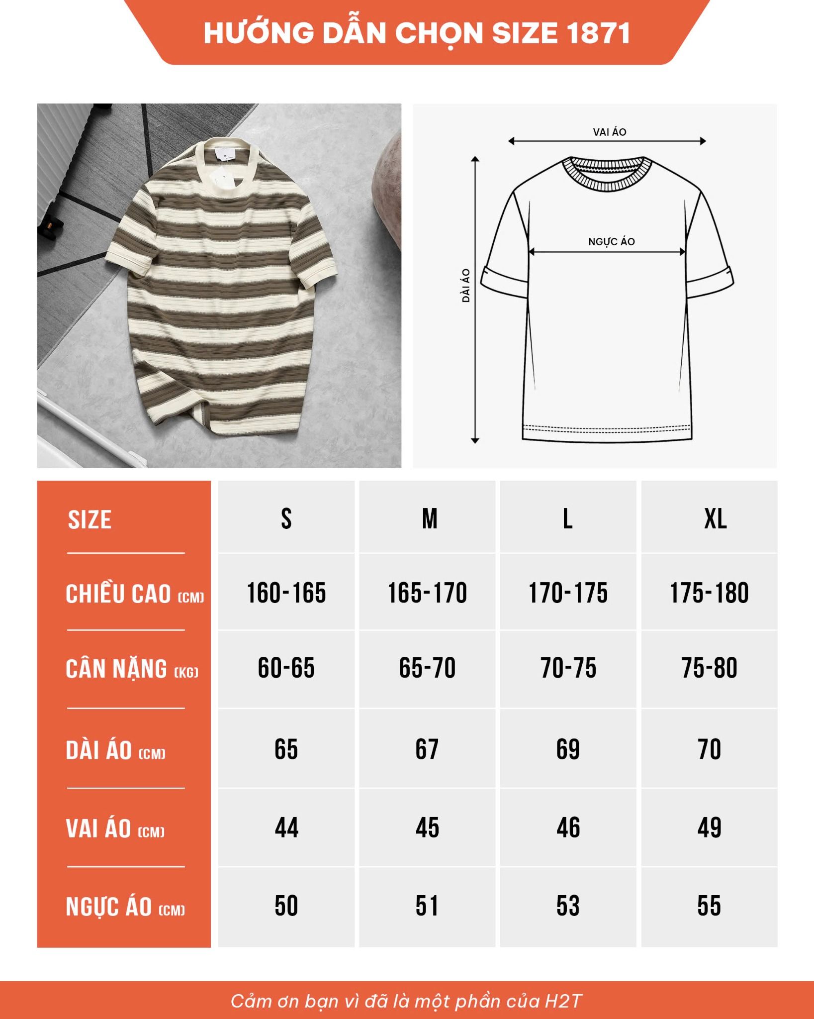 Áo Thun Line Fit Vải Rib gân 1871