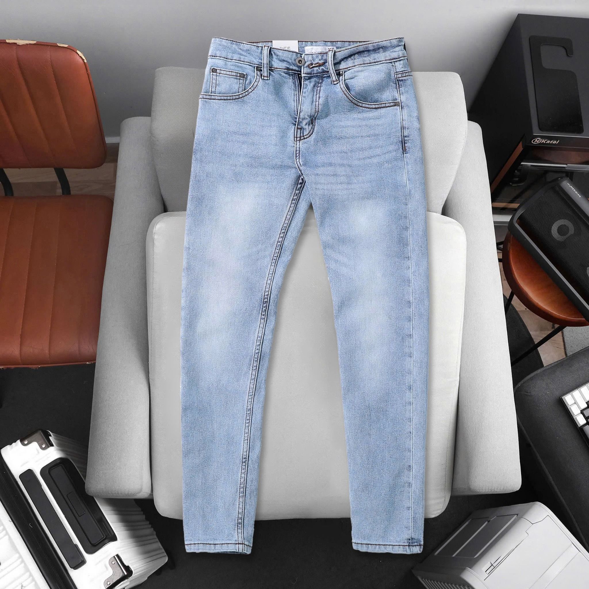 Quần Jeans Slimfit Blue Wash 1878