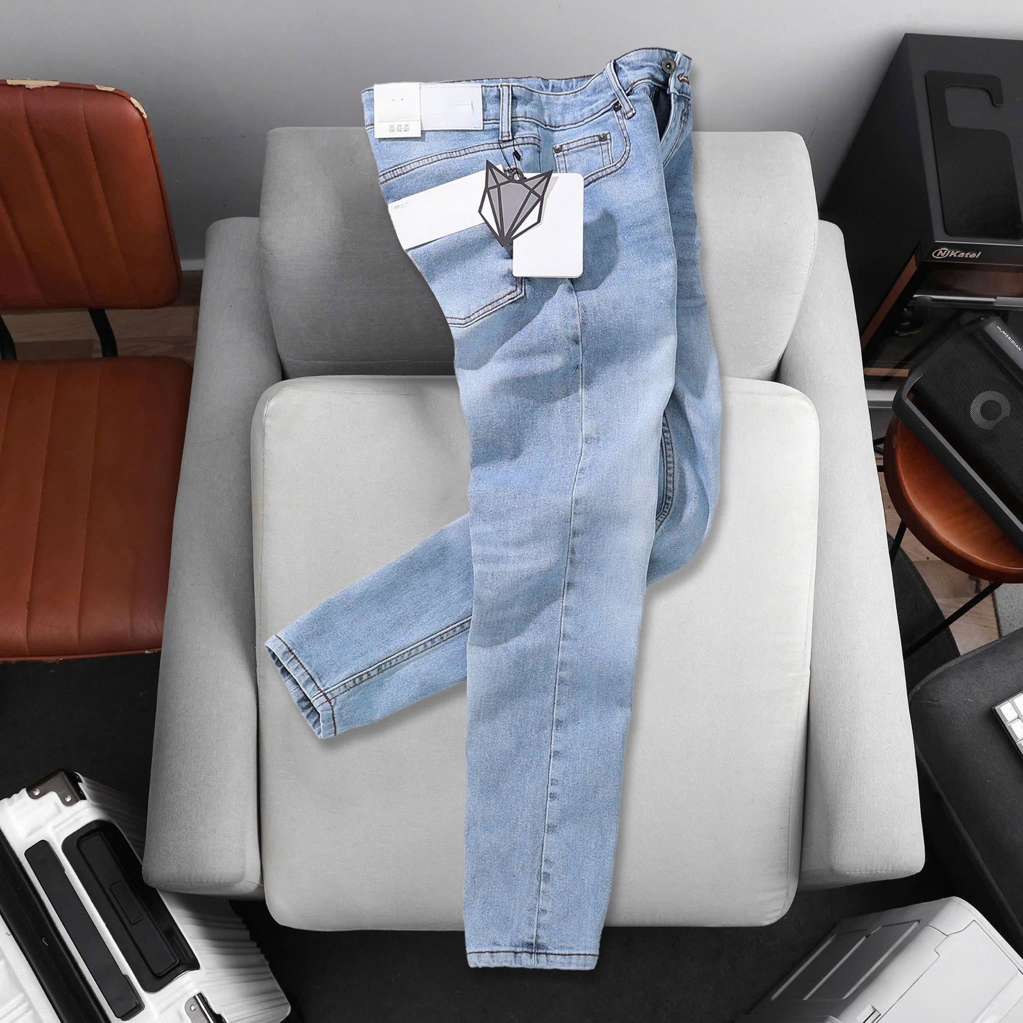 Quần Jeans Slimfit Blue Wash 1878