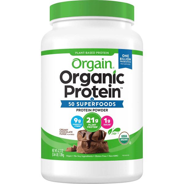  Bột Protein Hữu Cơ Orgain Organic Protein and Superfoods Plant Based Protein Powder - Vị Socola [Hộp 1.2kg] 