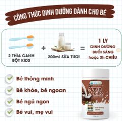 Bột Sữa Hạt Dinh Dưỡng Super Kids