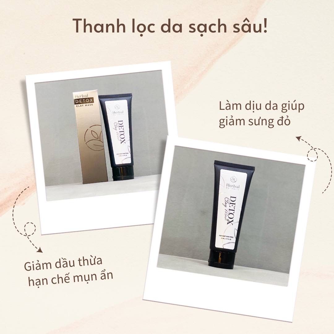 DETOX CLAY MASK - Mặt nạ khoáng set thải độc tố