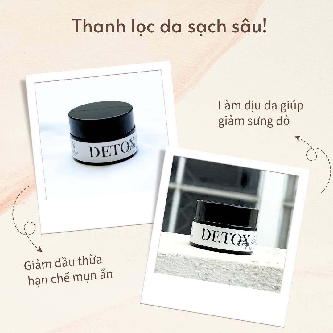 DETOX CLAY MASK - Mặt nạ khoáng set thải độc tố