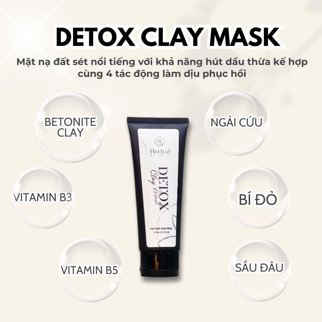 DETOX CLAY MASK - Mặt nạ khoáng set thải độc tố