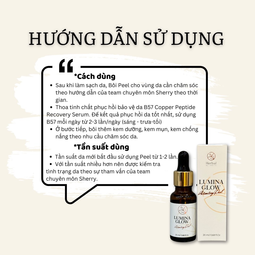 Tinh chất căng bóng sáng da-trẻ hoá LUMINA GLOW ACTIVATING PEEL hỗ trợ giảm thâm mụn, se lỗ chân lông