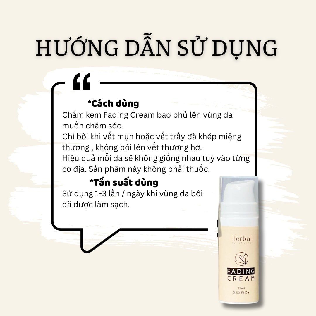 FADING CREAM - Kem làm mờ thâm