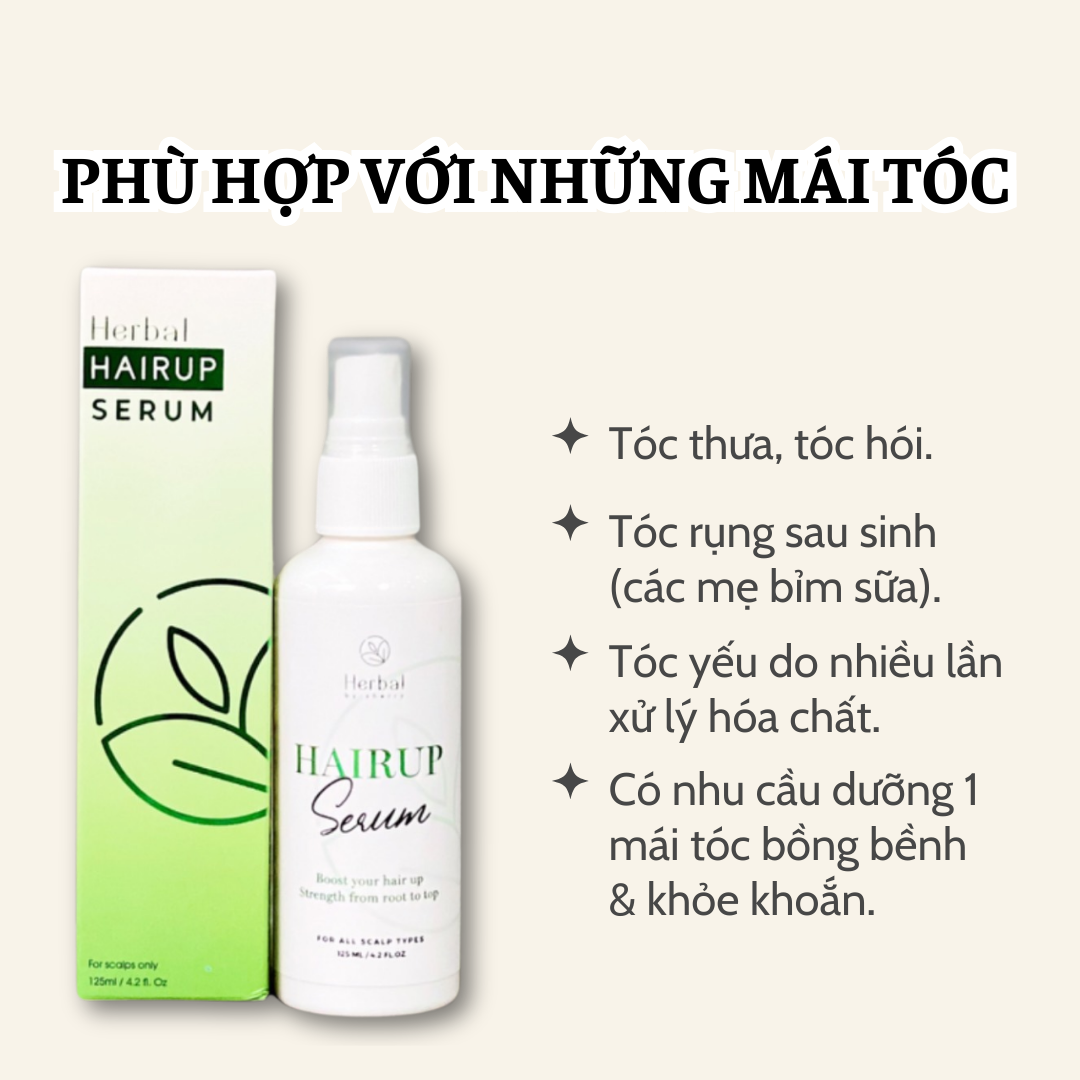 HAIRUP SERUM - Tinh chất mọc tóc thảo mộc