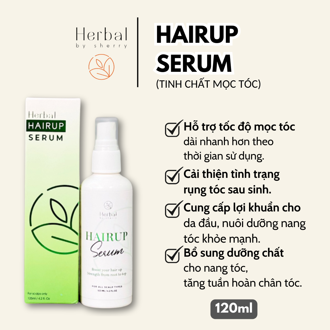 HAIRUP SERUM - Tinh chất mọc tóc thảo mộc