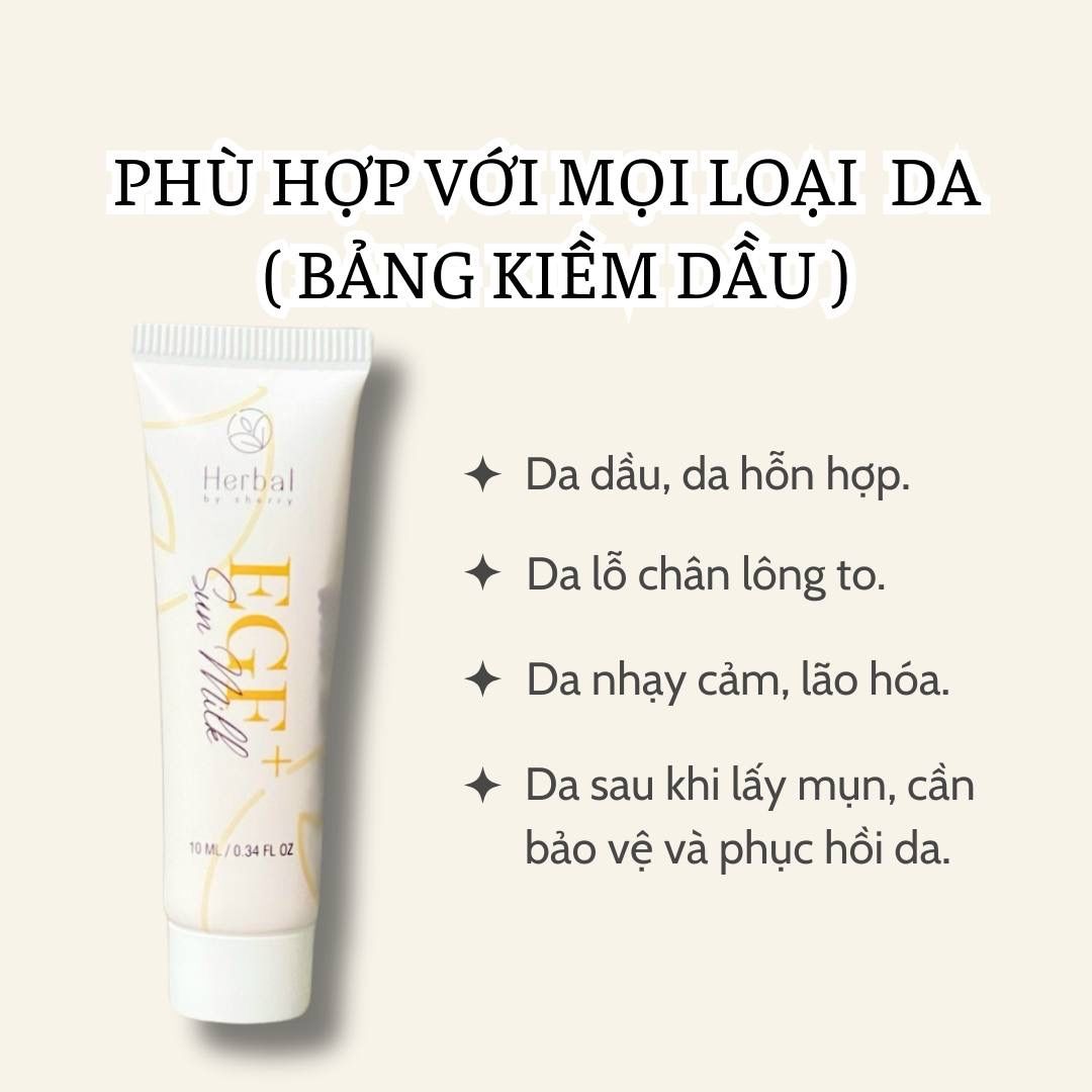 EGF+ SUN MILK - Chống nắng EGF+ (10ml MINI Size)