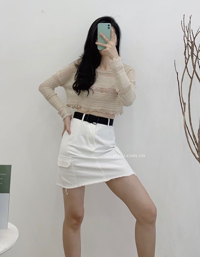Kaki Skirt - 3012
