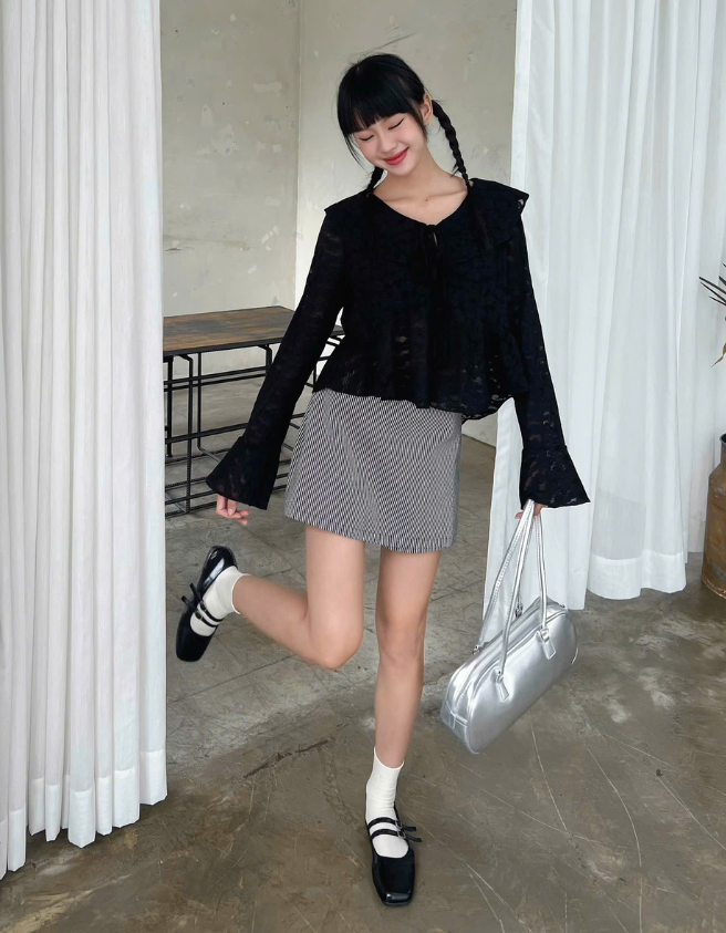 VÁY NGẮN STRIPPED