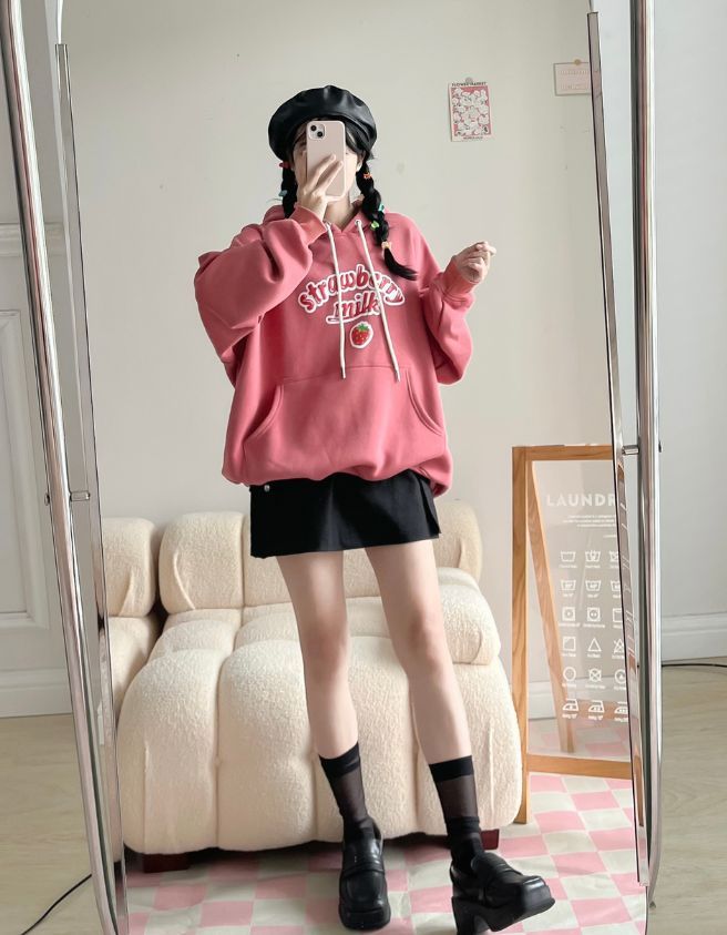  ÁO HOODIE STRAWBERRY 