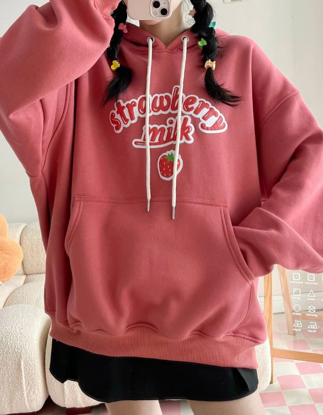  ÁO HOODIE STRAWBERRY 