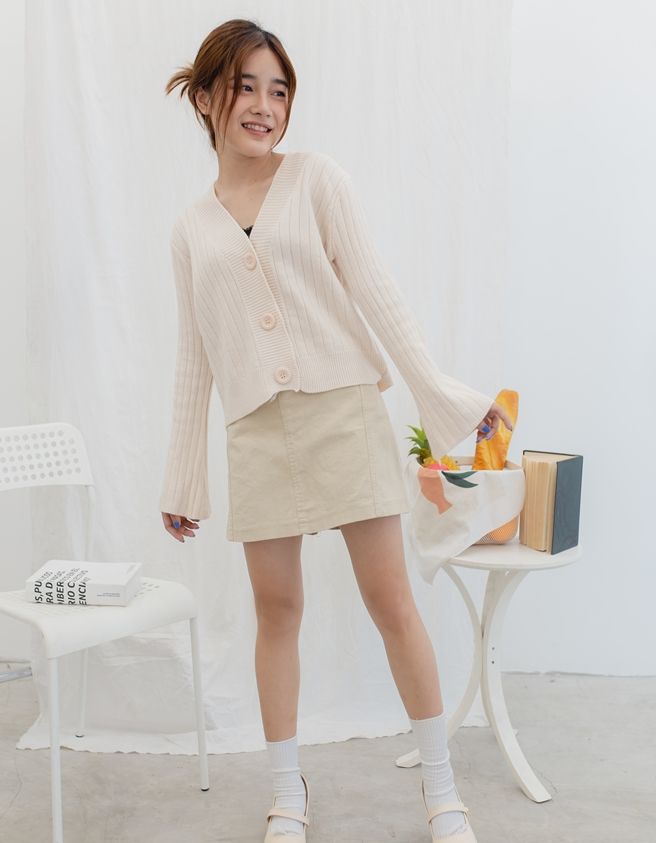Kaki Skirt - 3019