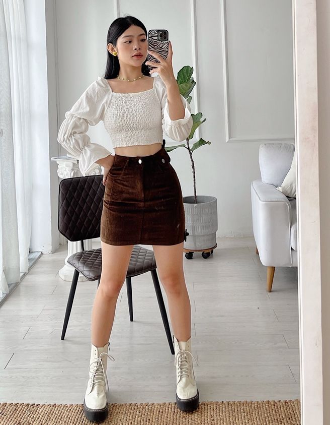 Velvet Skirt - 3017