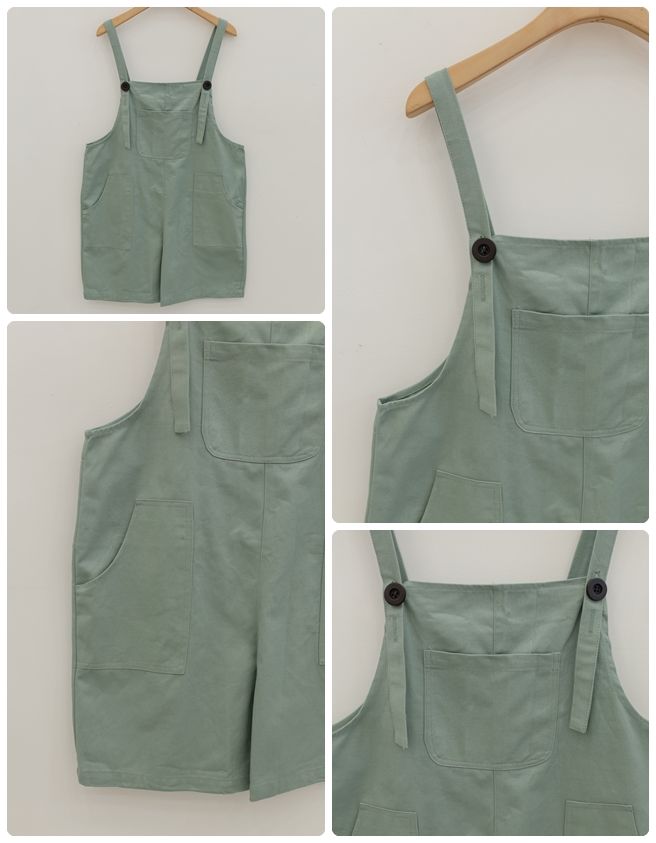 Kaki Short Bib