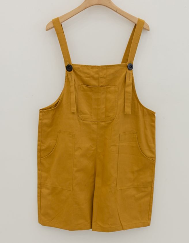 Kaki Short Bib
