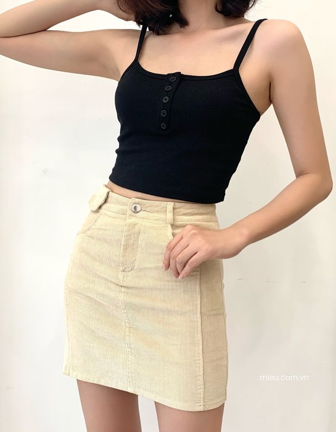 Button Tank Top