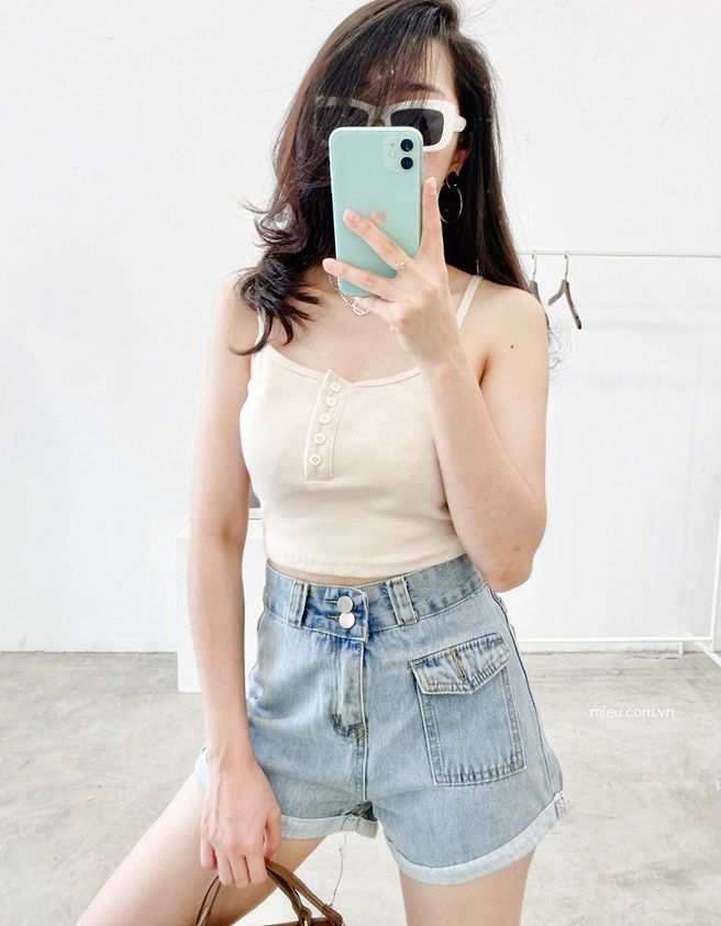 Button Tank Top