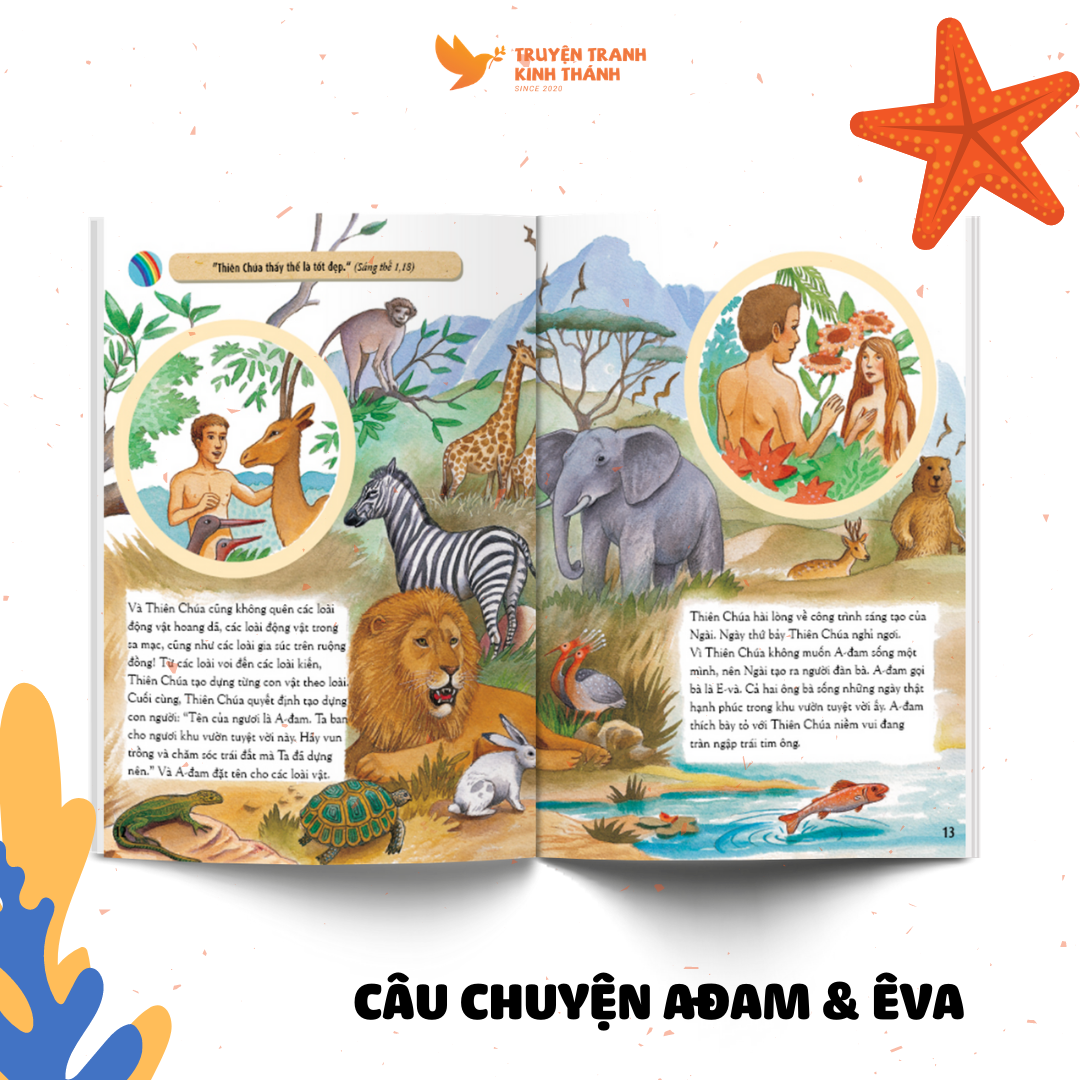 TRUYỆN TRANH KINH THÁNH CHO THIẾU NHI TRÊN 8 TUỔI