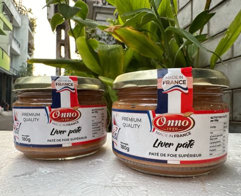 Combo 6 Hũ - Pate Gan Heo Laver Pháp 180gr - date T6/2024