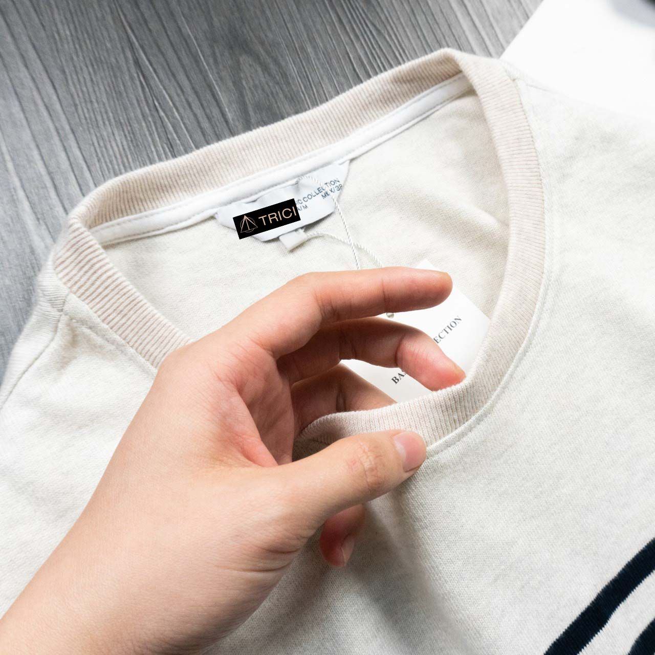 Sweetshirt ZR len nỉ kẻ