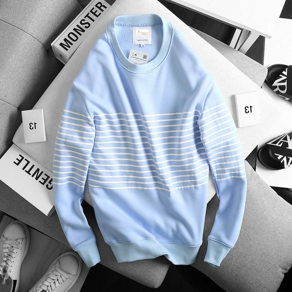 Sweetshirt ZR sọc ngang
