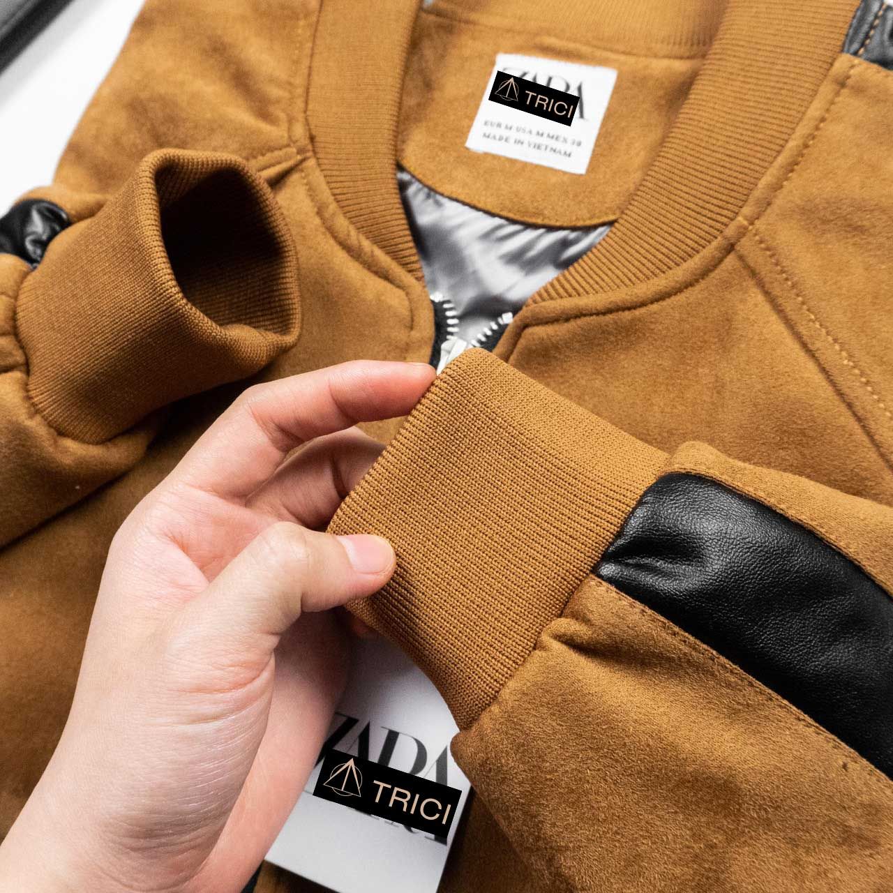 Bomber Da lộn phối da Zra