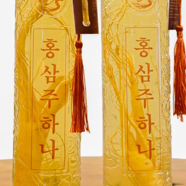  Bộ Đôi Bình Sâm Kỷ Tử + Sâm Táo Đỏ Hàn Quốc 500ml x 2 Chai 