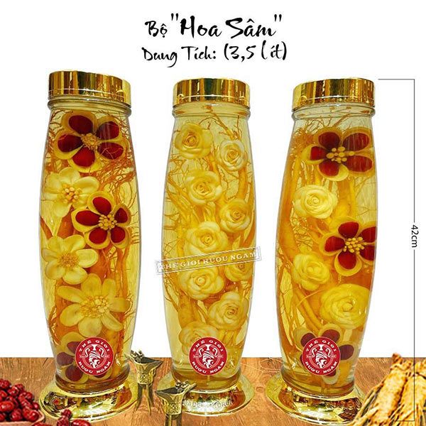  Bình Hoa Sâm Nghệ Thuật 3,5 Lít (Combo 2 Bình) - Mẫu 2 