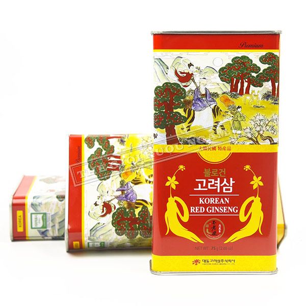  Sâm Củ Khô Hộp Thiếc Daedong 75g 