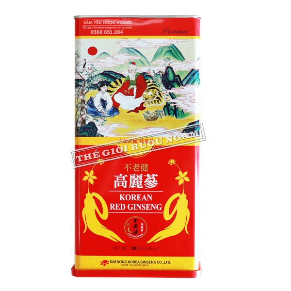  Sâm Củ Khô Hộp Thiếc Daedong 300g 