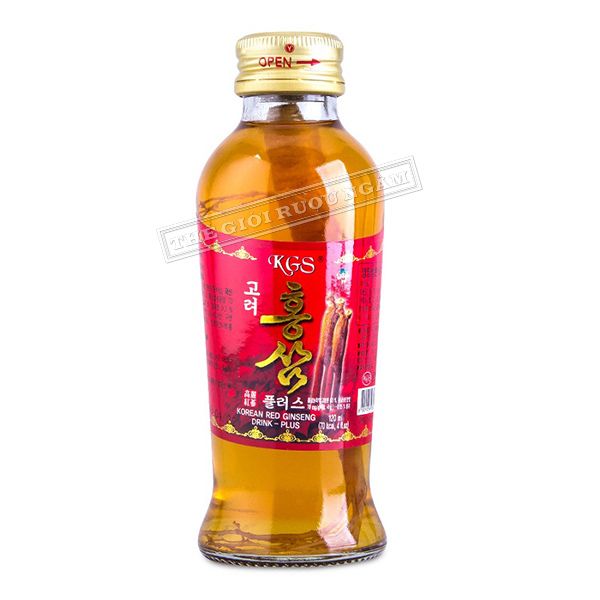  Nước Hồng Sâm Có Củ KGS Hàn Quốc Hộp 10 Chai x 120ml 