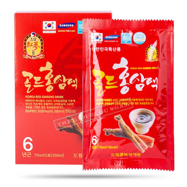  Nước Hồng Sâm Chén Dream Hàn Quốc Hộp 30 Gói x 70ml 