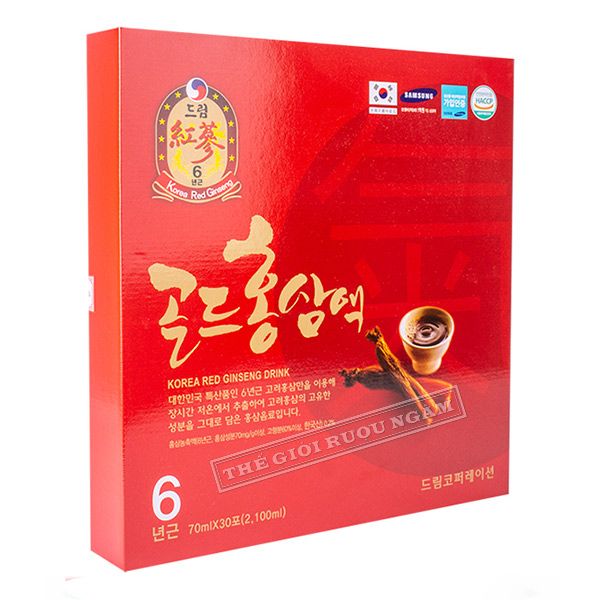  Nước Hồng Sâm Chén Dream Hàn Quốc Hộp 30 Gói x 70ml 