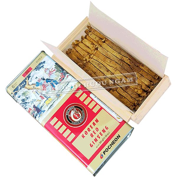  Sâm Củ Khô Hộp Thiếc Pocheon 300g 