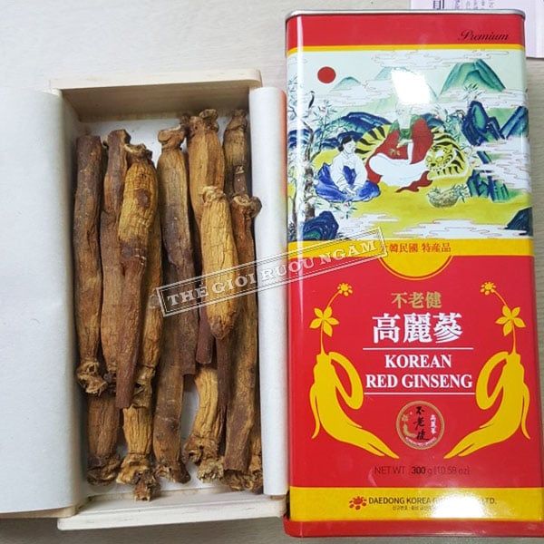  Sâm Củ Khô Hộp Thiếc Daedong 300g 